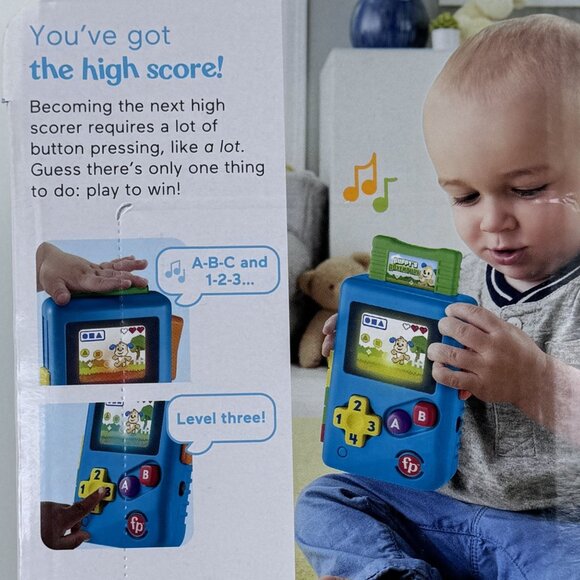 Fisher-Price Laugh & Learn Lil Gamer Baby Learning Toy Interactive 6-36 Month - Picture 8 of 11